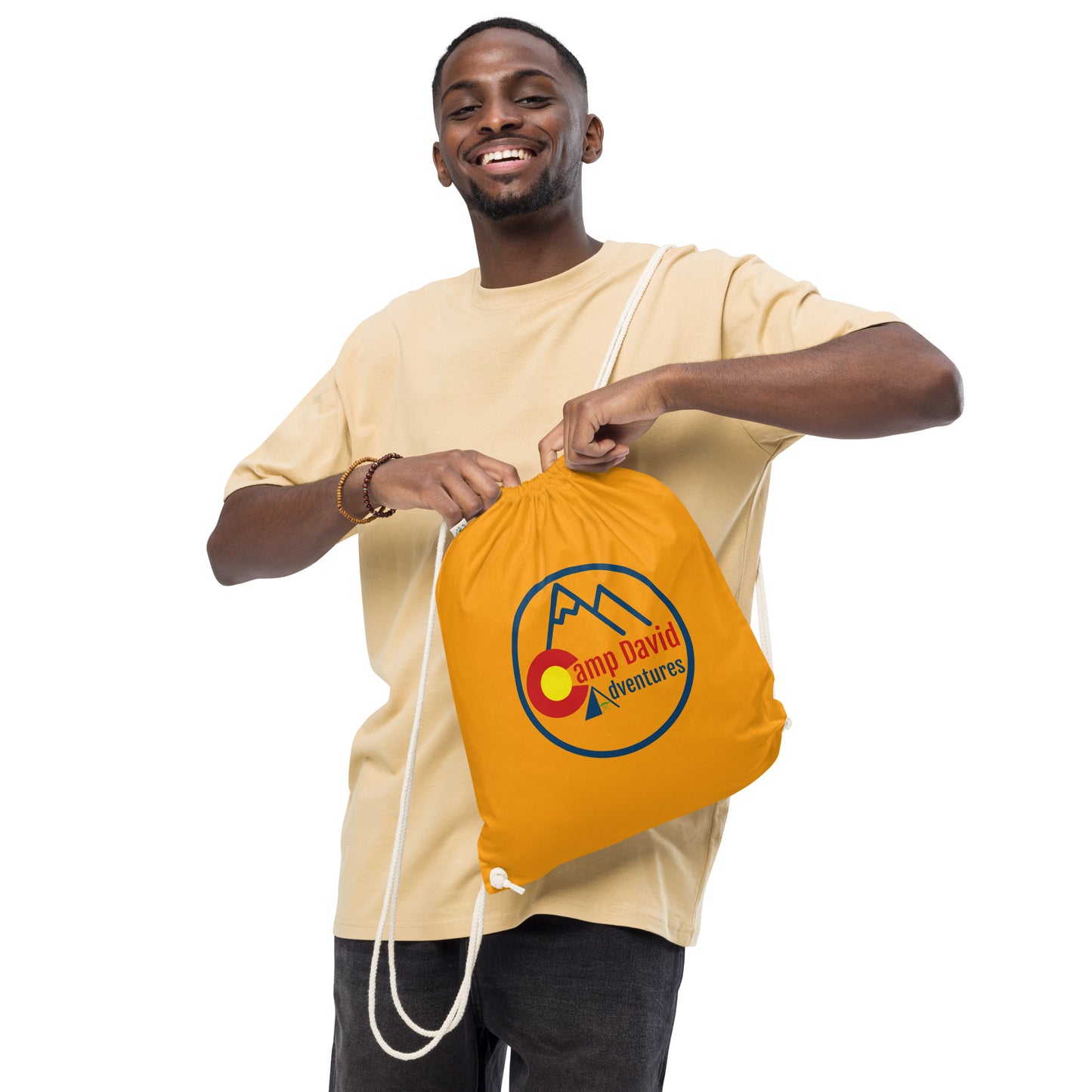 Organic cotton drawstring bag