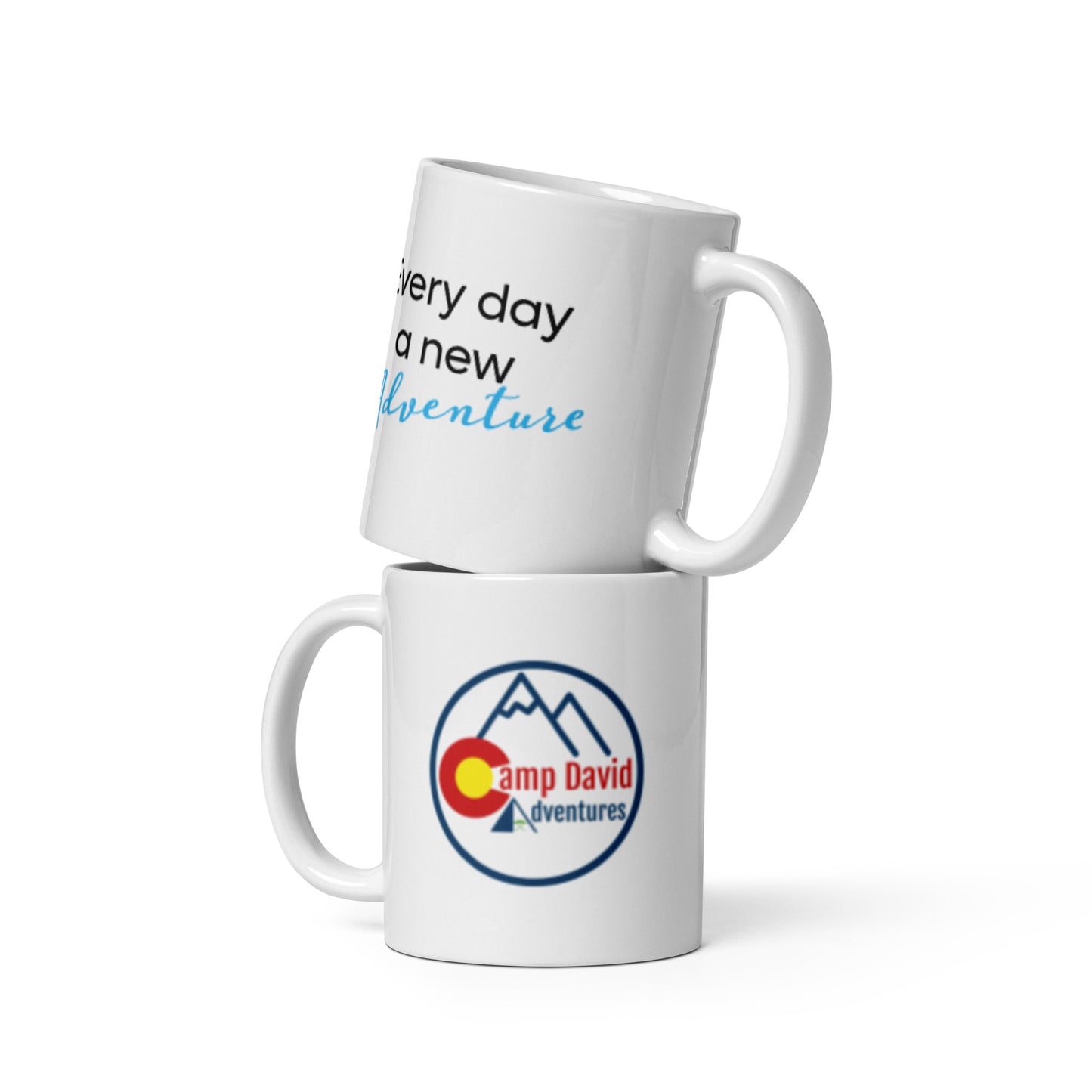 White glossy mug